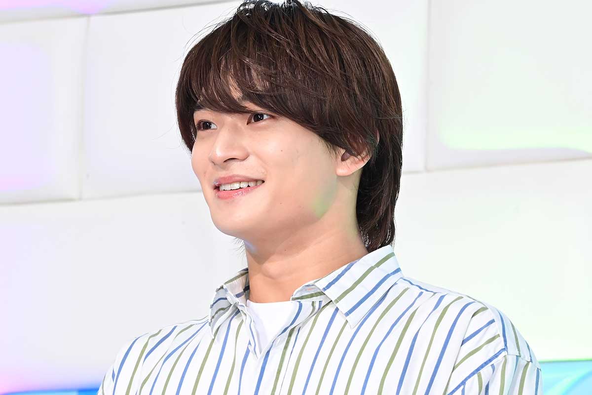 制作発表記者会見に出席したACEesの浮所飛貴【写真:ENCOUNT編集部】