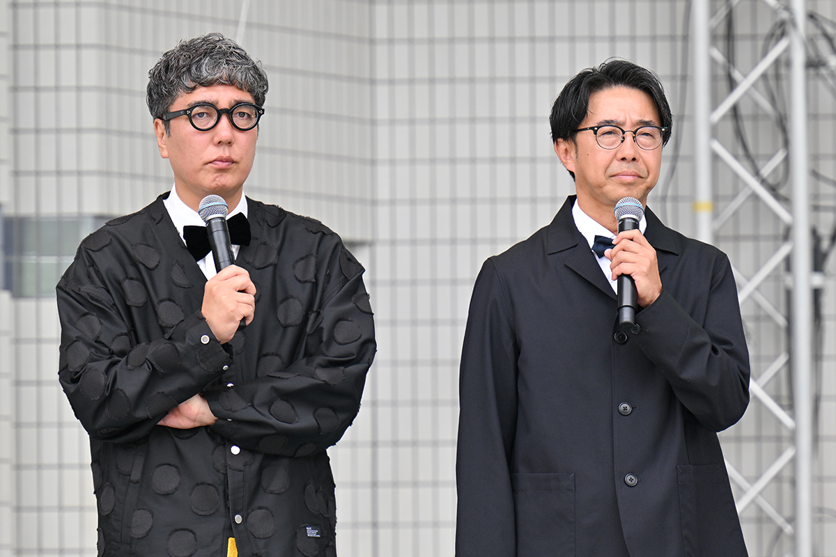 イベントに登壇したおぎやはぎの小木博明、矢作兼(左)【写真:ENCOUNT編集部】