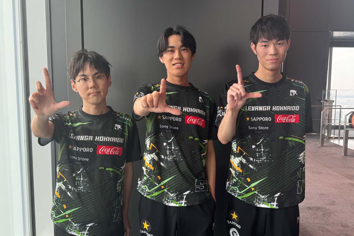 完勝を収めたレバンガ北海道の選手たち【写真：ENCOUNT編集部】