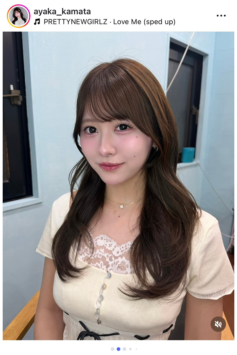 SUPER☆GiRLS・鎌田彩樺の実際の投稿【写真:インスタグラム(@ayaka_kamata)より】