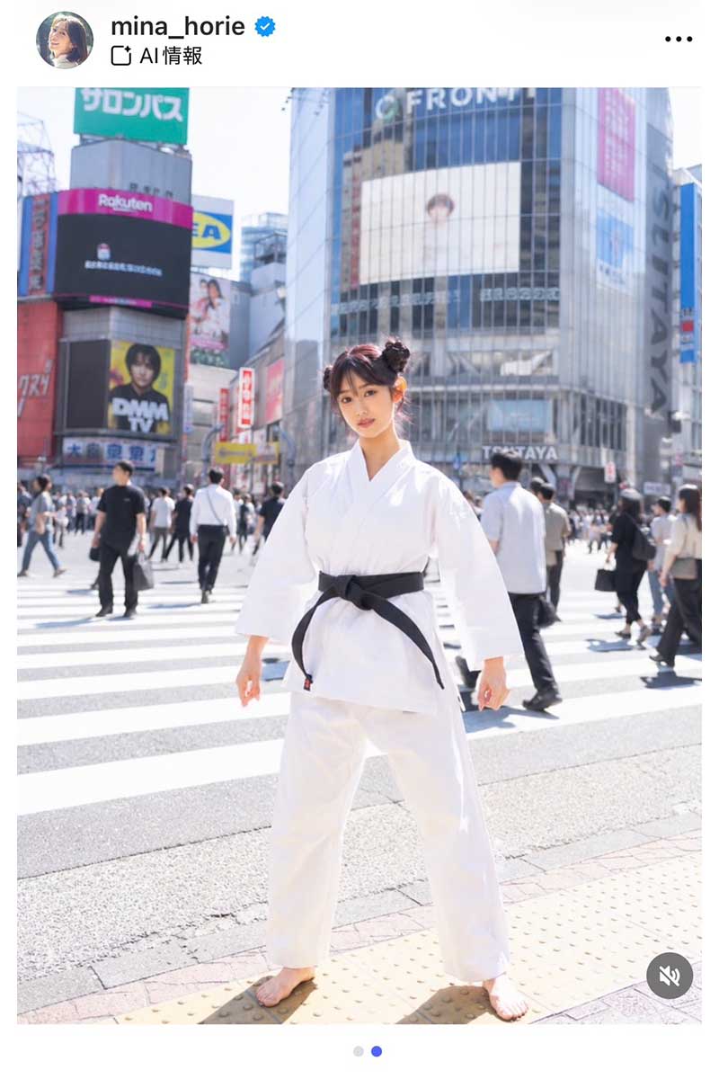 堀江聖夏【写真：インスタグラム（＠mina_horie）より】