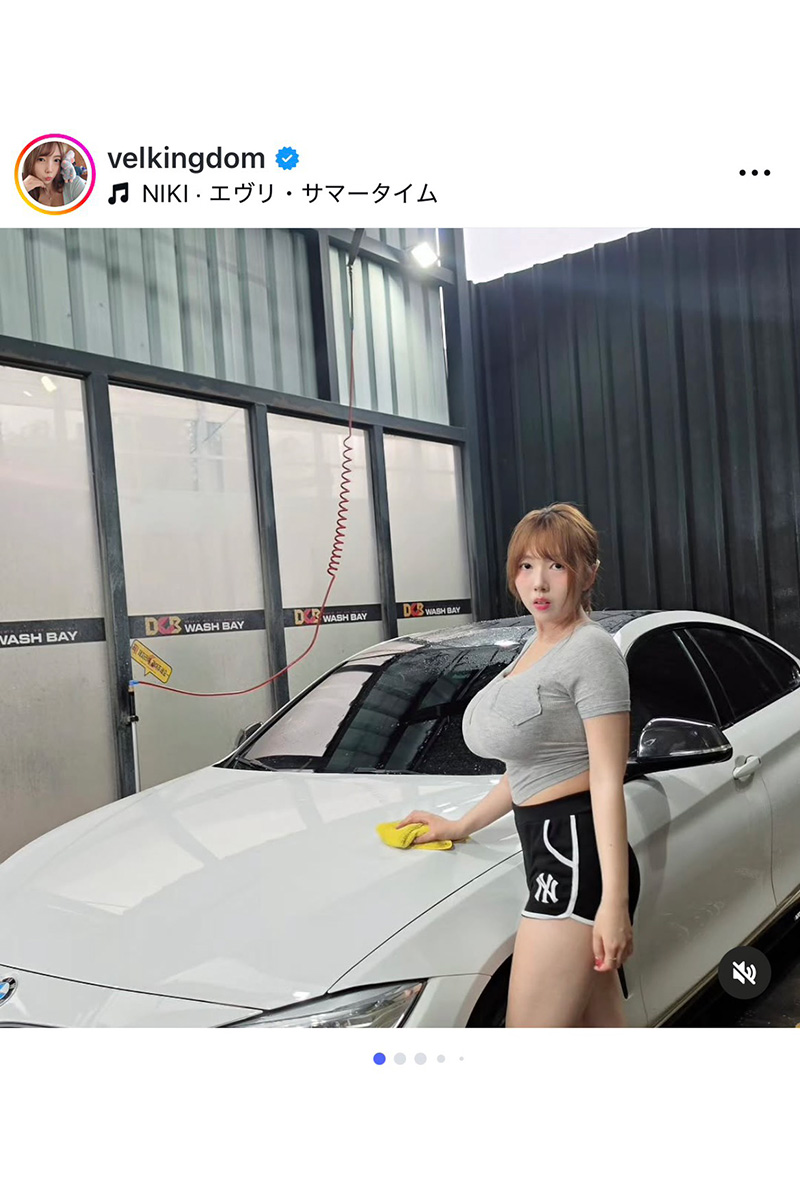 ベルちゃんの実際の投稿【写真：インスタグラム（＠velkingdom）より】