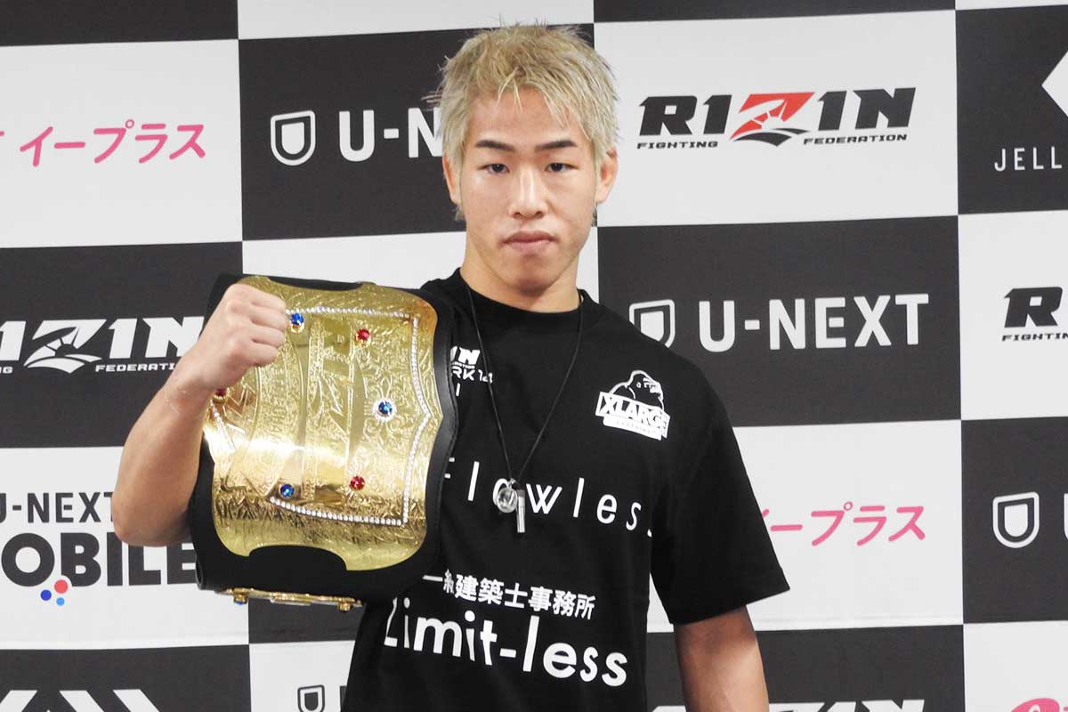 武藤敬司「俺のシャイニングよりいい」　伝授されたRIZIN王者が披露「試合で使います」