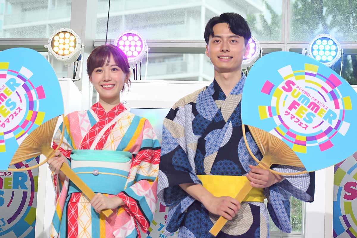 テレビ朝日、新人アナ2人が初々しさ全開レポ　浴衣姿で「こんなにカメラを向けられたことがなくて」