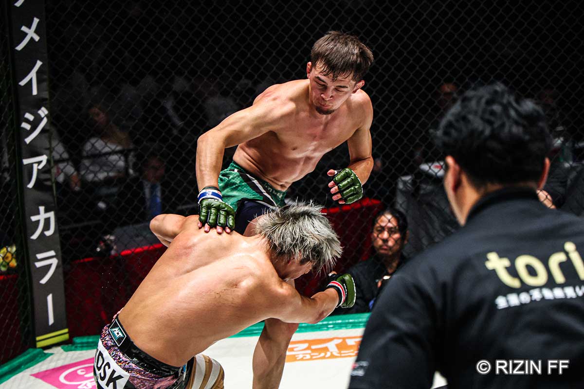 【RIZIN】初参戦シェイドゥラエフ“同門”が衝撃KOデビュー　リオ五輪メダリストを圧倒「サバテロ待っていろ」タイトル戦線殴り込み