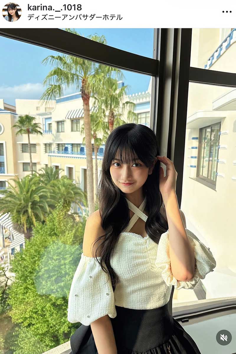 上村佳里奈の実際の投稿【写真：インスタグラム（@karina._.1018）より】