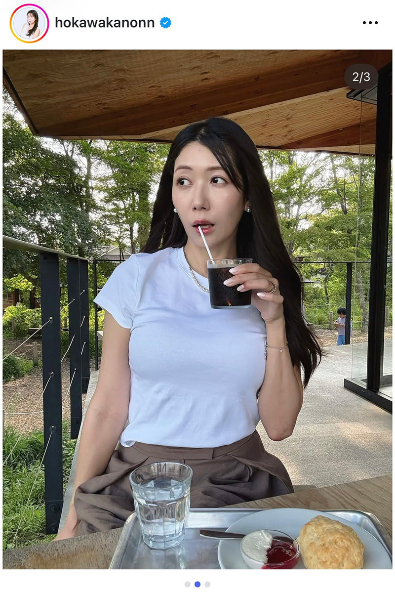 穂川果音の実際の投稿【写真：インスタグラム（＠hokawakanonn）より】