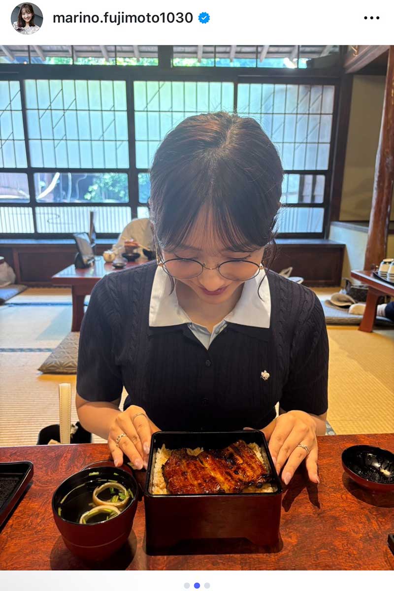 藤本万梨乃【写真:インスタグラム(@marino.fujimoto1030)より】