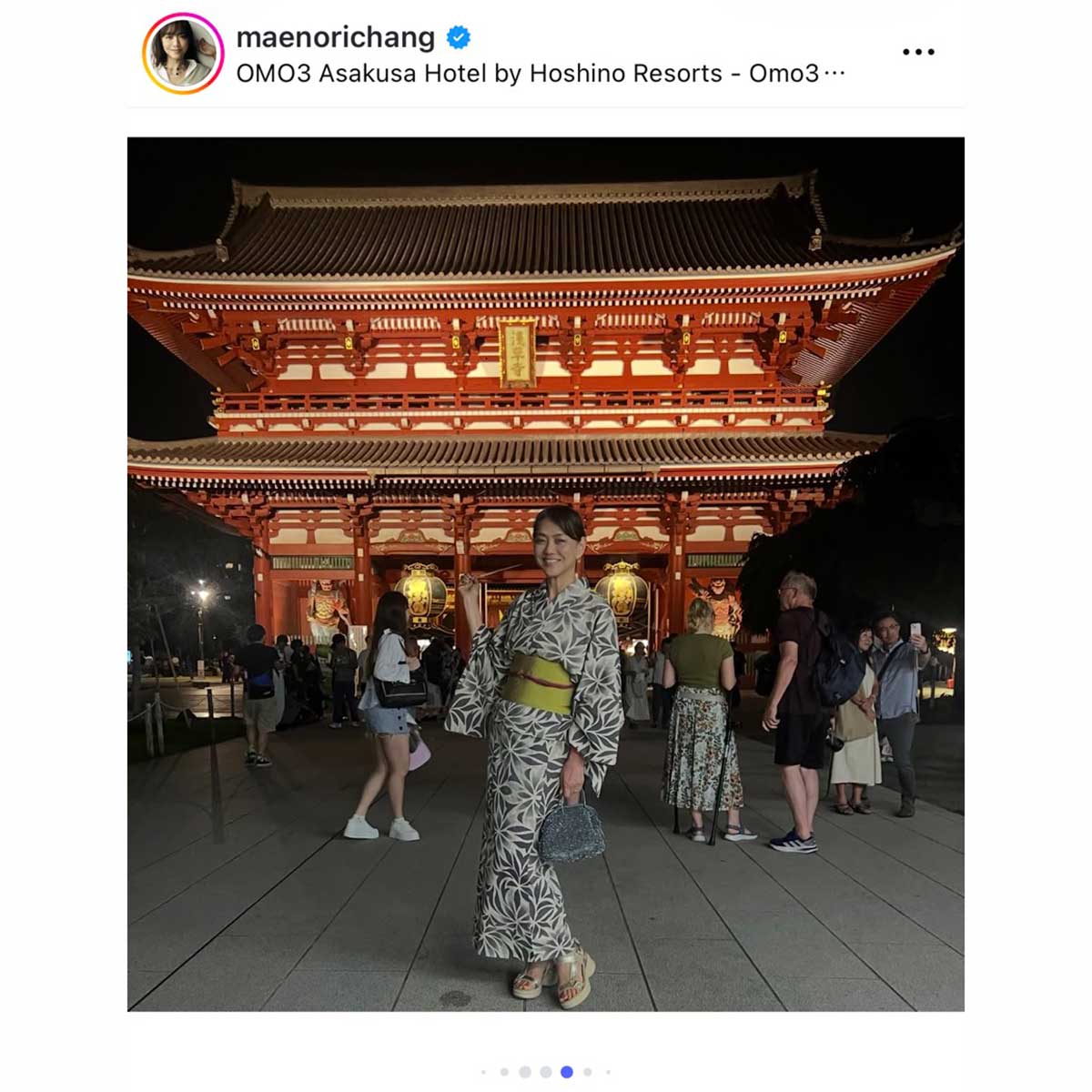 前田典子【写真：インスタグラム（@maenorichang）より】