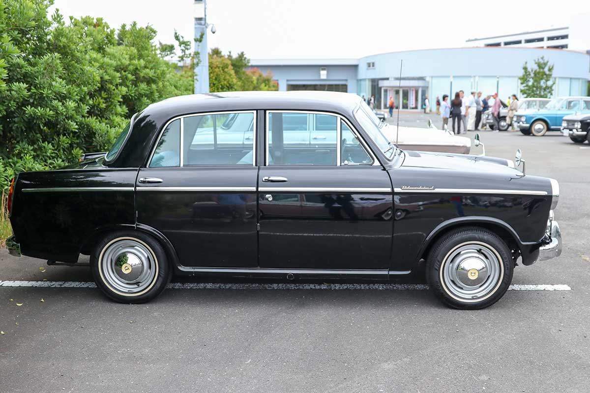 黒い塗装は新車時から残されているという【写真：平木昌宏】
