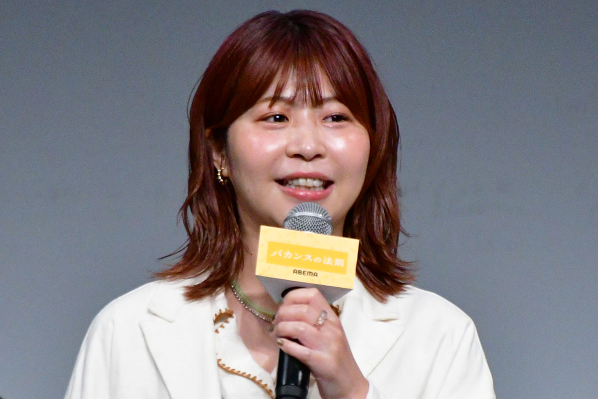 イベントに登壇したAマッソの加納愛子【写真:ENCOUNT編集部】