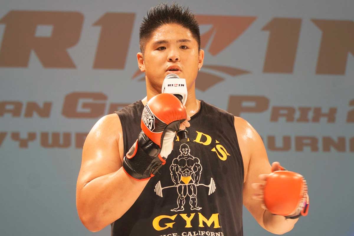 【RIZIN】元十両・スダリオ剛、ヘビー級GP制覇へ迫力ミット打ち　左手首にはタトゥーもあらわ「（最近？）そうですね」