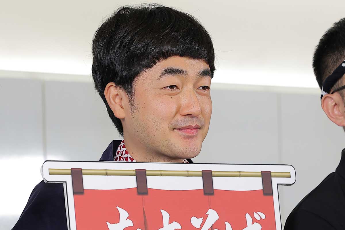 会見に出席したたくろうの赤木裕【写真：ENCOUNT編集部】