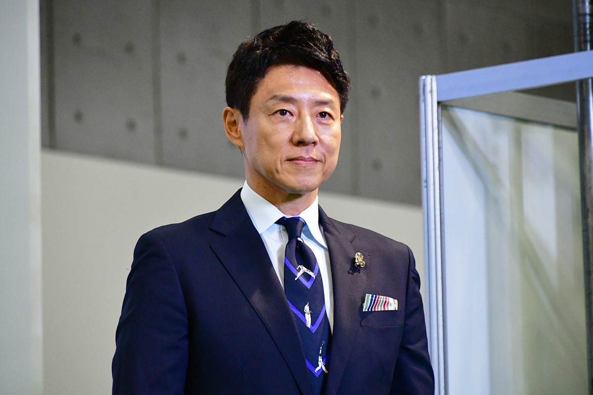 イベントに登壇した松岡修造【写真：ENCOUNT編集部】