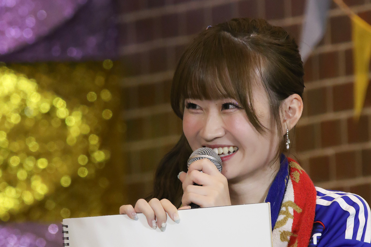 横浜F・マリノスサポの佐野心音、“アイドルの祭典”でクラブの躍進懇願「絶対優勝したい！」