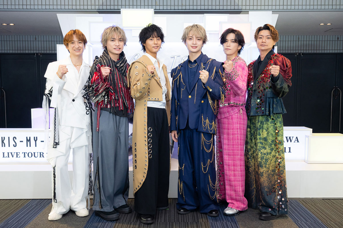 （左より）宮田俊哉、二階堂高嗣、藤ヶ谷太輔、玉森裕太、千賀健永、横尾渉