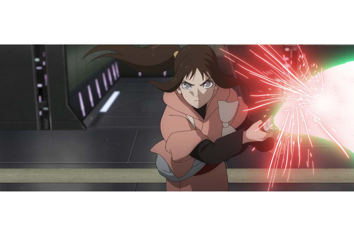 ライトセーバーとフォースの結びつきがアニメーションならではの手法で可視化されている【画像：(C)2026 Lucasfilm Ltd.】
