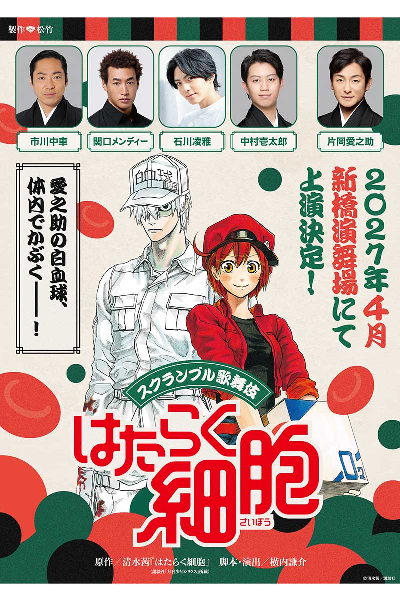 スクランブル歌舞伎『はたらく細胞』の上演が決定