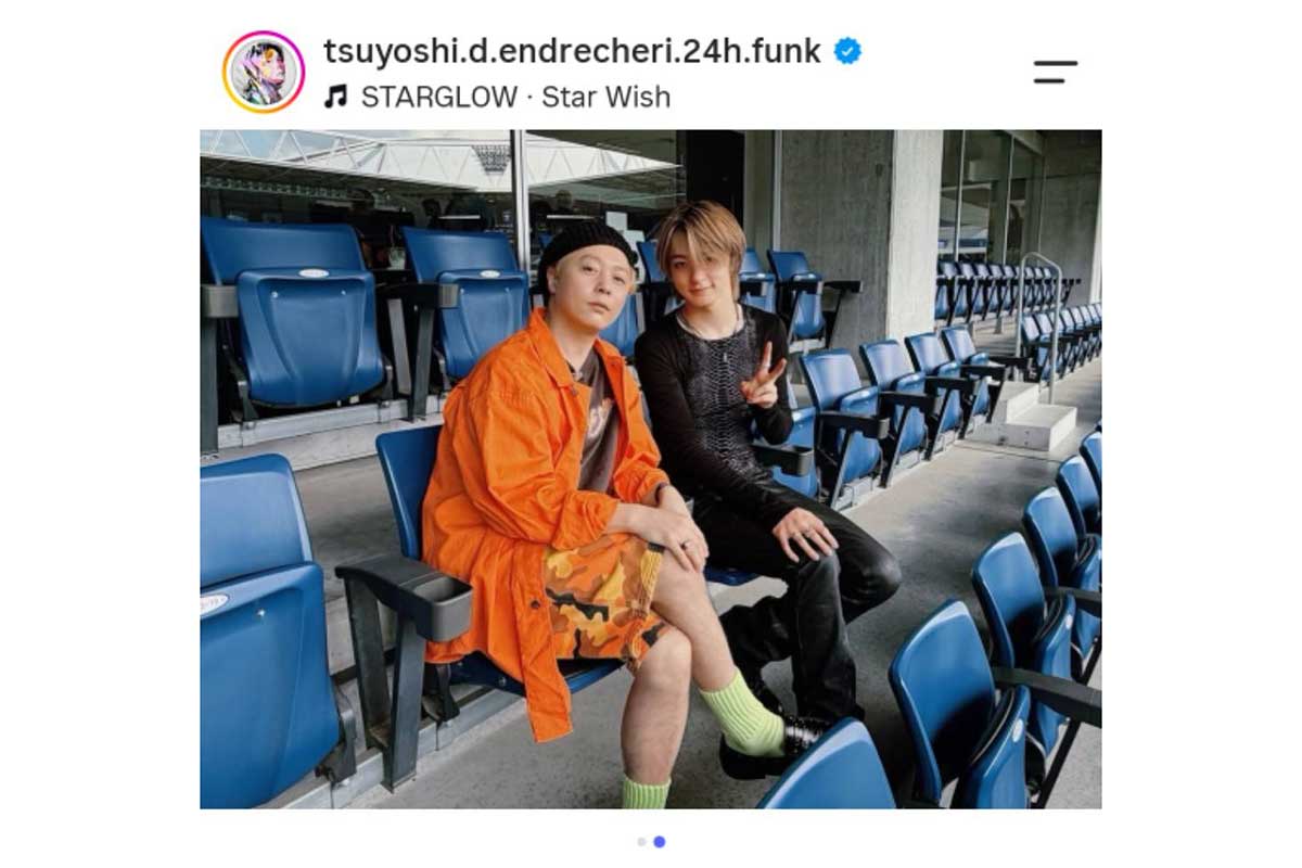 .ENDRECHERI.の堂本剛の実際の投稿【写真：インスタグラム（＠tsuyoshi.d.endrecheri.24h.funk）より】