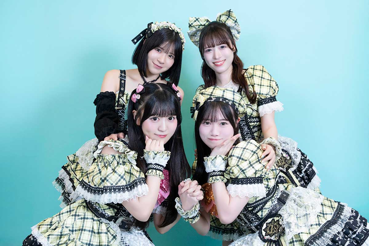 （上段左から）黒田かほ、結希ひなり（下段左から）三塚花梨、陽田じゅり【写真：増田美咲】