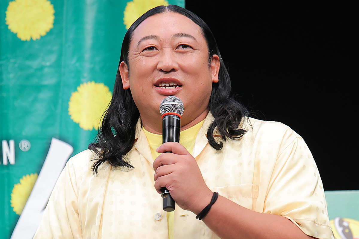 イベントに登壇したロバートの秋山竜次【写真:ENCOUNT編集部】
