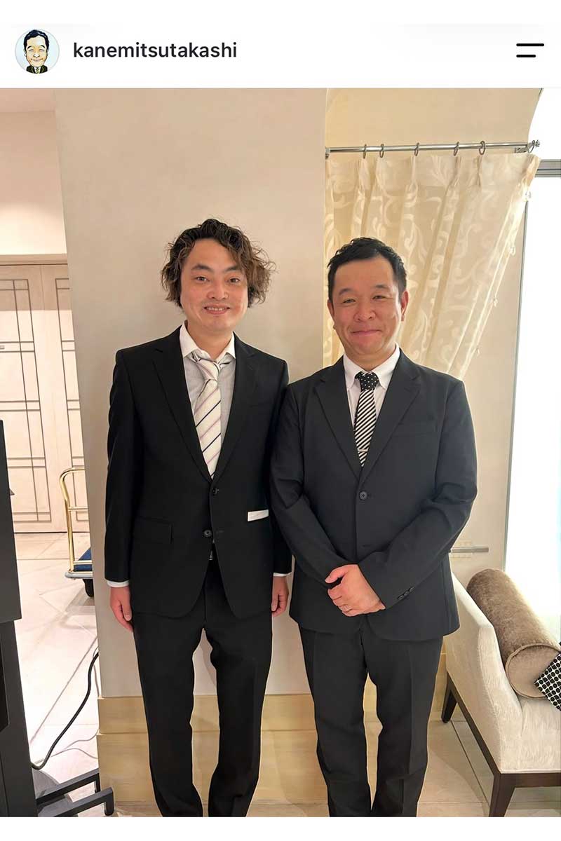 兼光タカシの実際の投稿【写真：インスタグラム（@kanemitsutakashi）より】