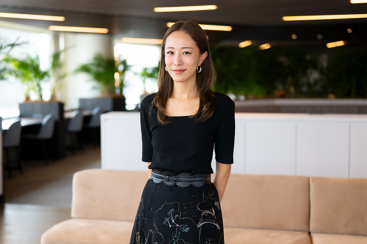 眉毛美容文化創出という目標を語った【写真:増田美咲】