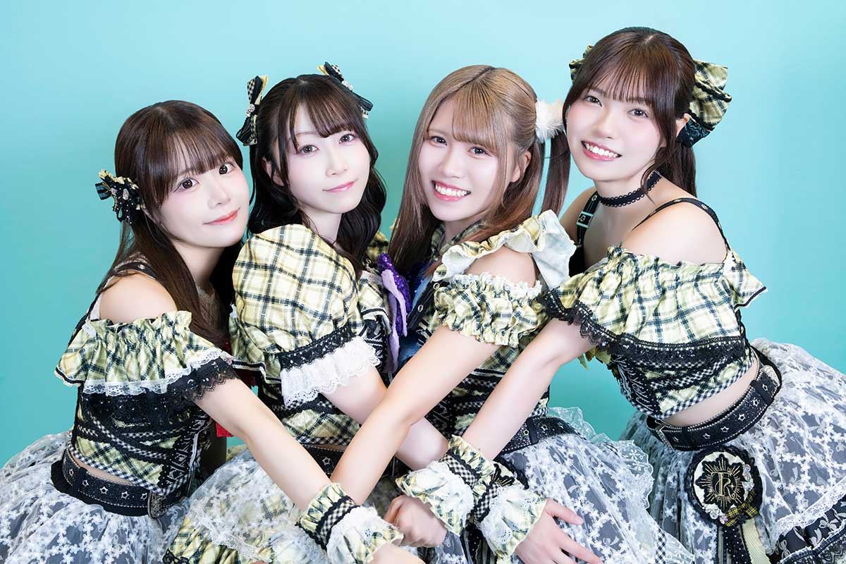 （左から）工藤はな、帆波ちゅな、田中玲衣奈、ねぎためな【写真：増田美咲】