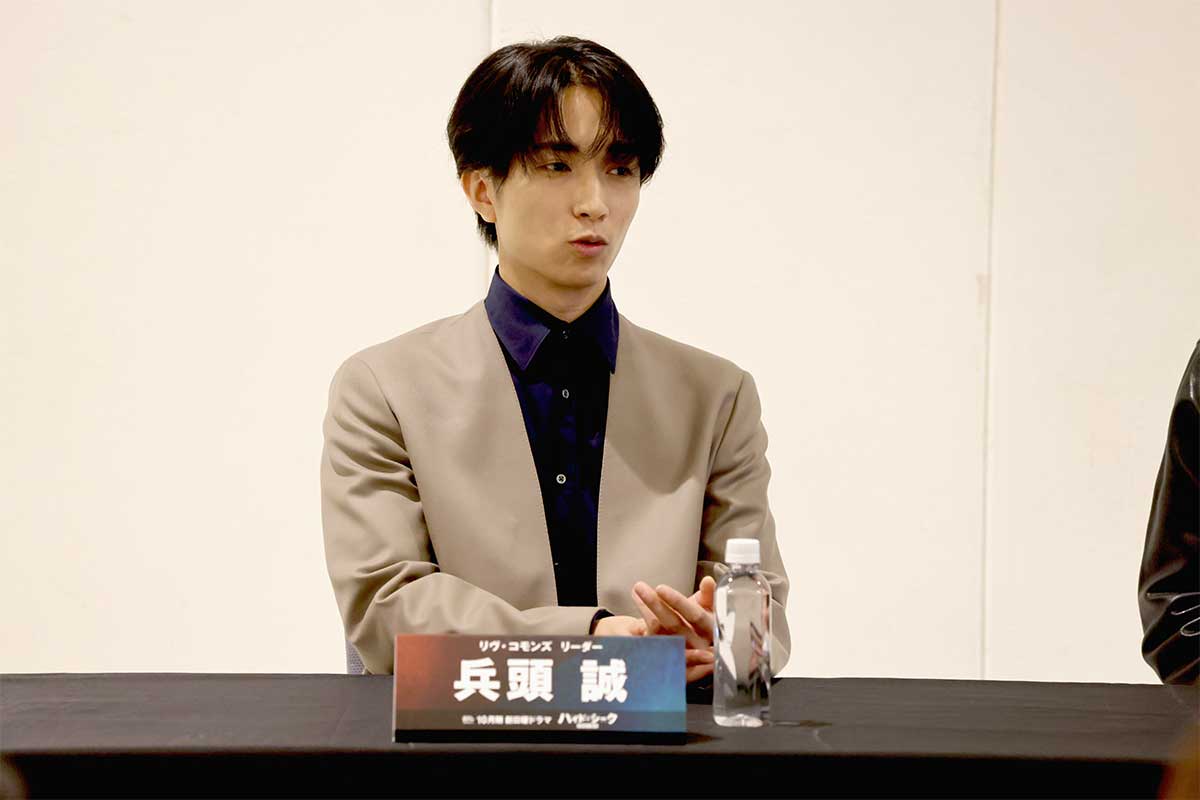 囲み取材に出席したSixTONES・田中樹【写真：(C)日本テレビ】