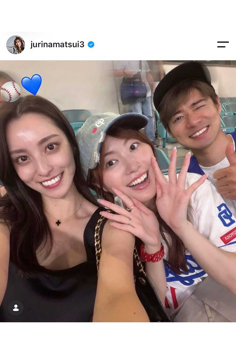 松井珠理奈の実際の投稿【写真:インスタグラム(@jurinamatsui3)より】