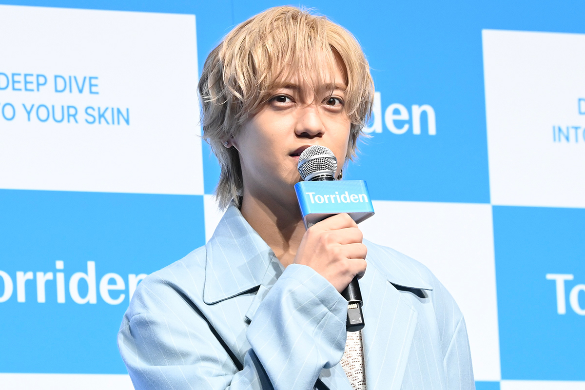新CM発表会に登壇したKing & Princeの髙橋海人【写真：ENCOUNT編集部】