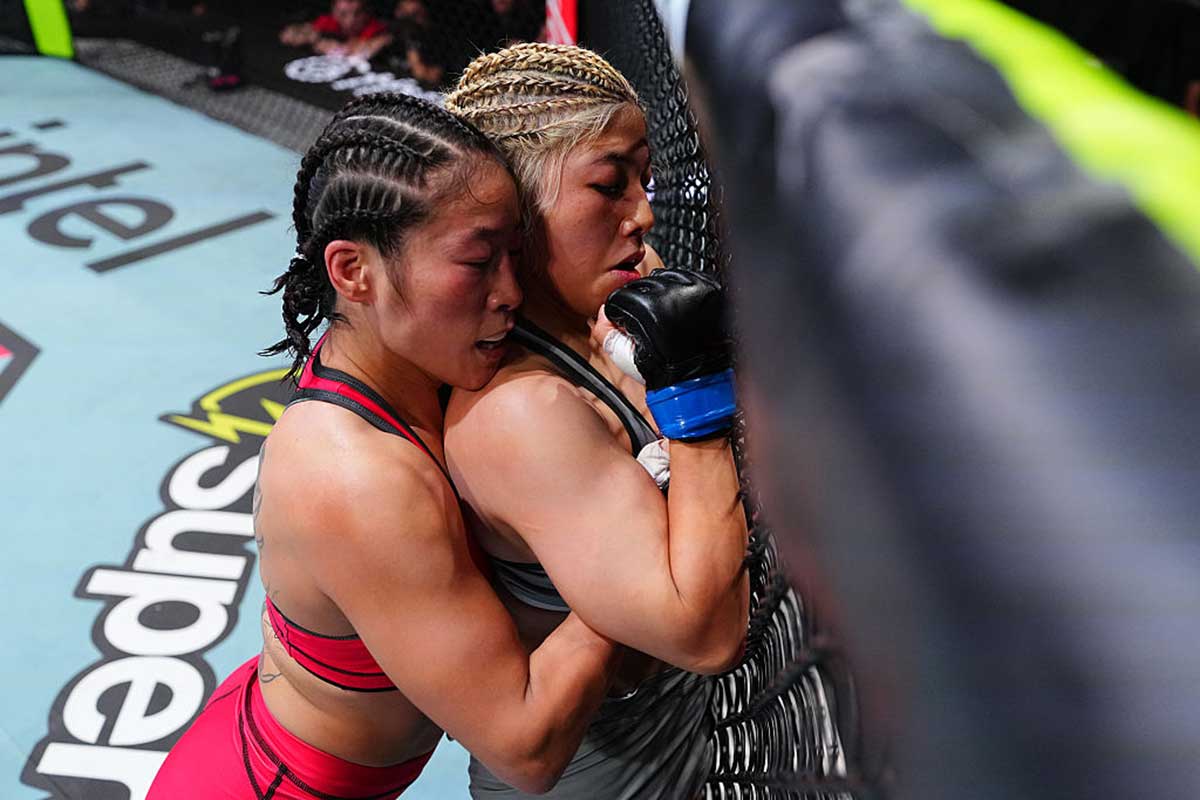 万智を完全攻略した【写真：(C)Zuffa LLC/UFC】