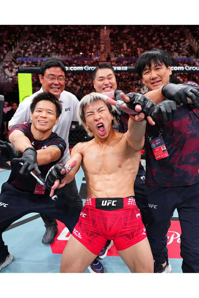 1R・一本勝ちを収めた鶴屋怜【写真:(C)Zuffa LLC/UFC】
