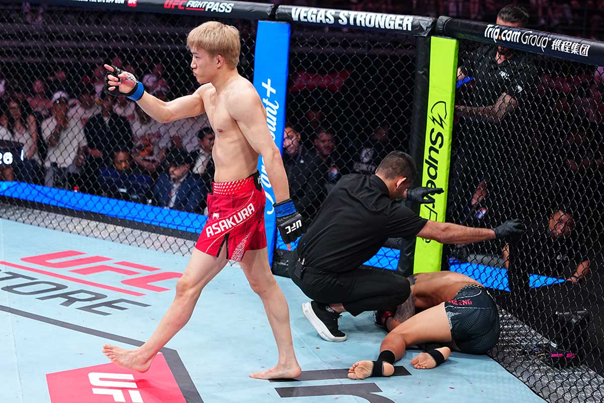 朝倉海、衝撃フィニッシュの10分後にUFC公式が即反応「彼は本物だ」　バンタム級ランカーへ向け「警戒しろ」