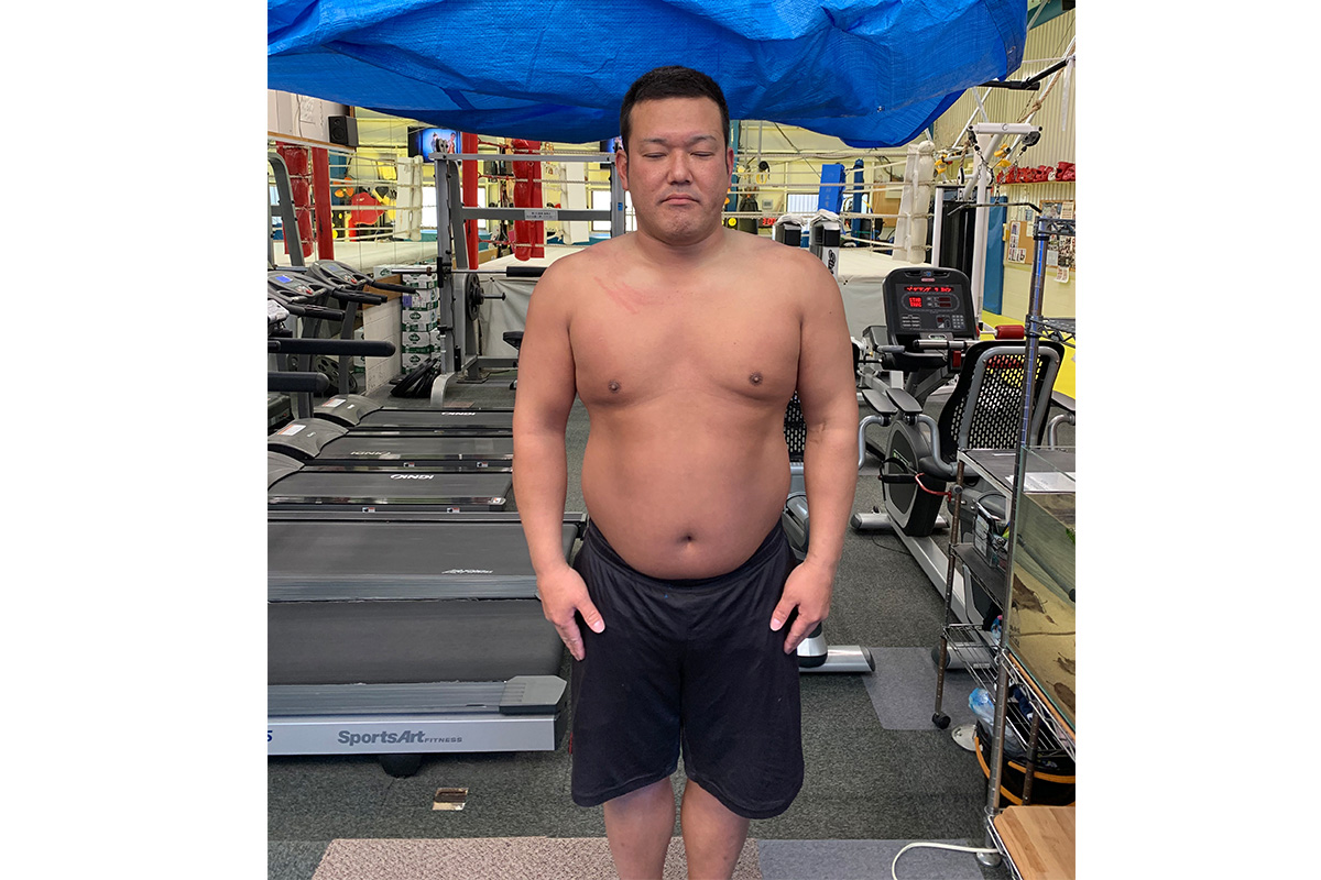 ダイエット前のアンディ南野【写真:本人提供】