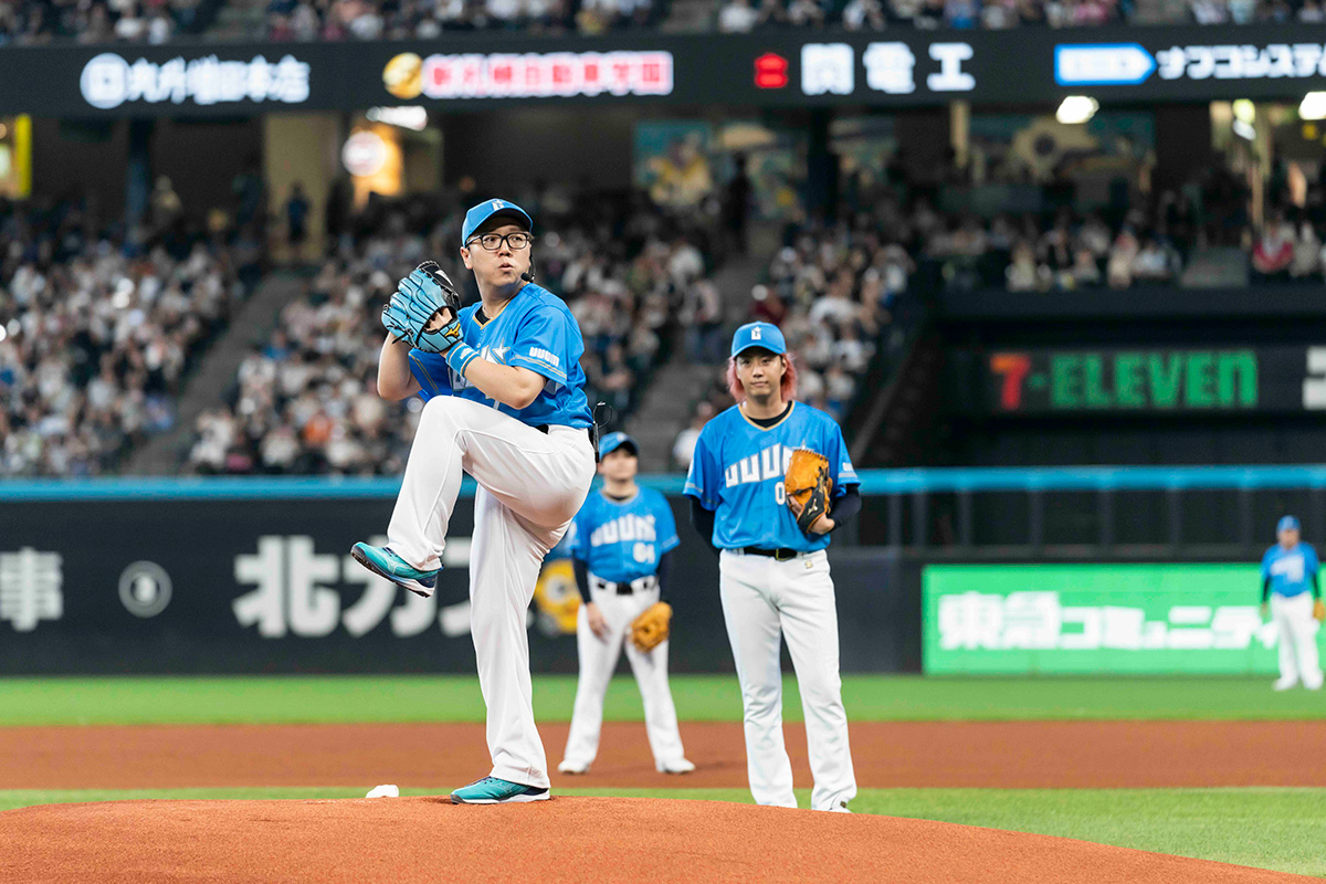 UUUMクリエイター×ファイターズOB、試合はまさかの引き分け　東海オンエアやフィッシャーズらが集結