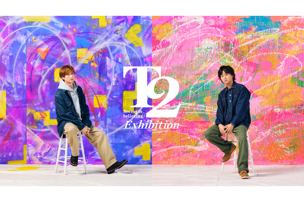 POP-UP 『T2 -Seeing is believing.- Exhibition』を開催するKis-My-Ft2の宮田俊哉（左）、藤ヶ谷太輔