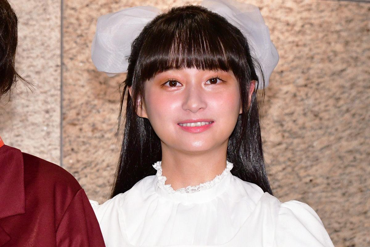 囲み取材に出席した影山優佳【写真:ENCOUNT編集部】