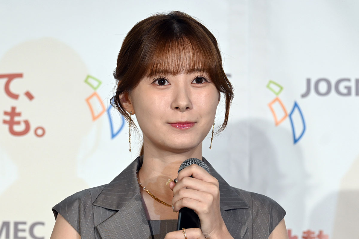 会見に出席した生田衣梨奈【写真：ENCOUNT編集部】