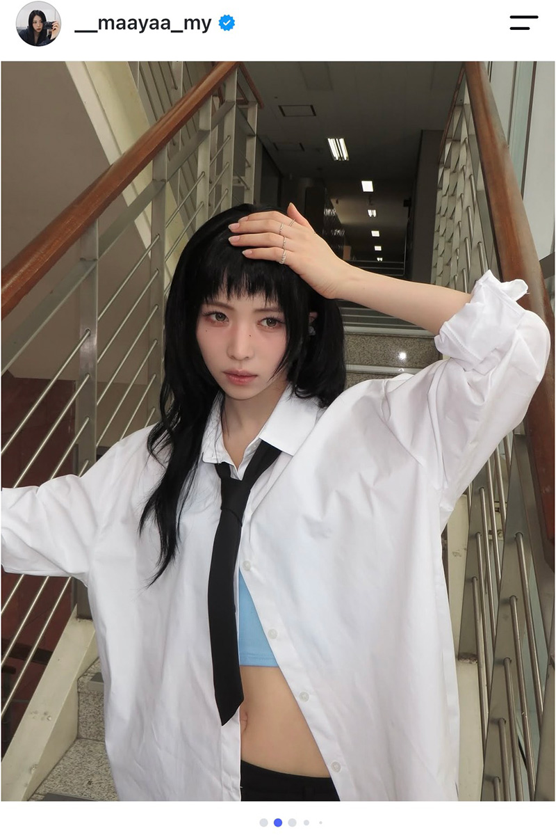 NiziU・MAYA【写真:インスタグラム(@__maayaa_my)より】