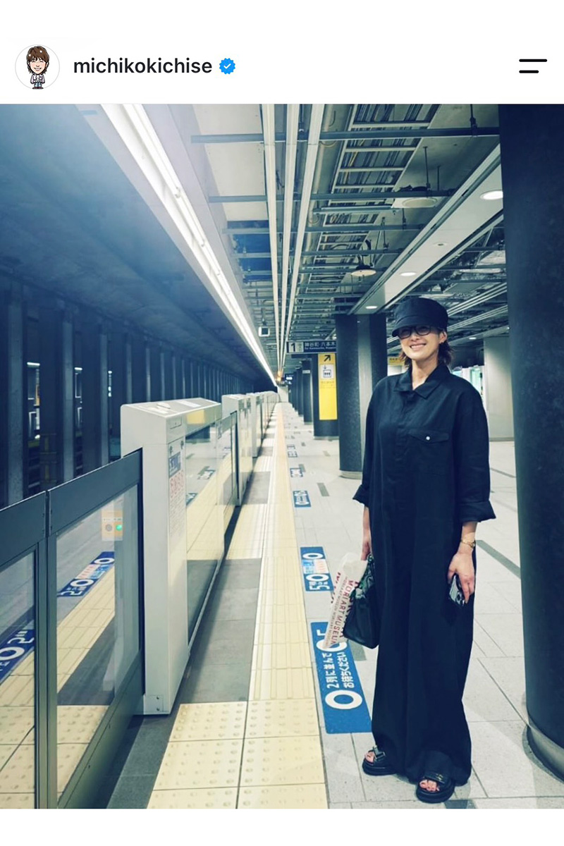 吉瀬美智子の実際の投稿【写真:インスタグラム(@michikokichise)より】