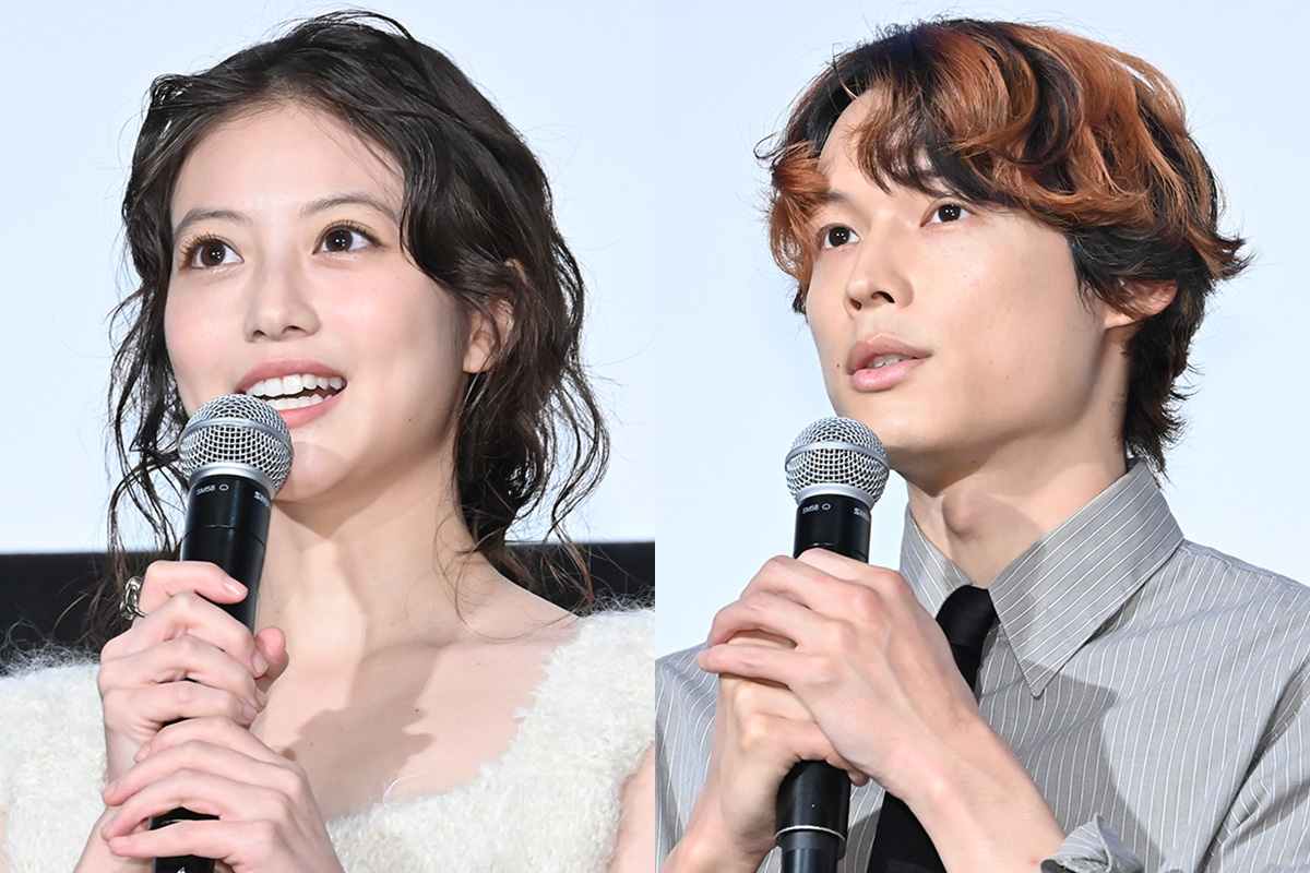 今田美桜、もこもこ白ワンピ姿で会場魅了　SixTONES松村北斗も存在感ある髪色に