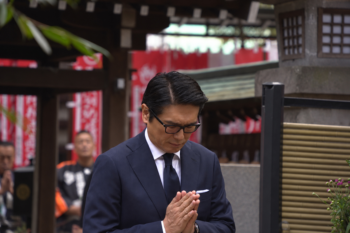 高橋克典、『大岡越前』ゆかりの豊川稲荷で決意新た「人生をお預かりしている気持ちで向き合いたい」