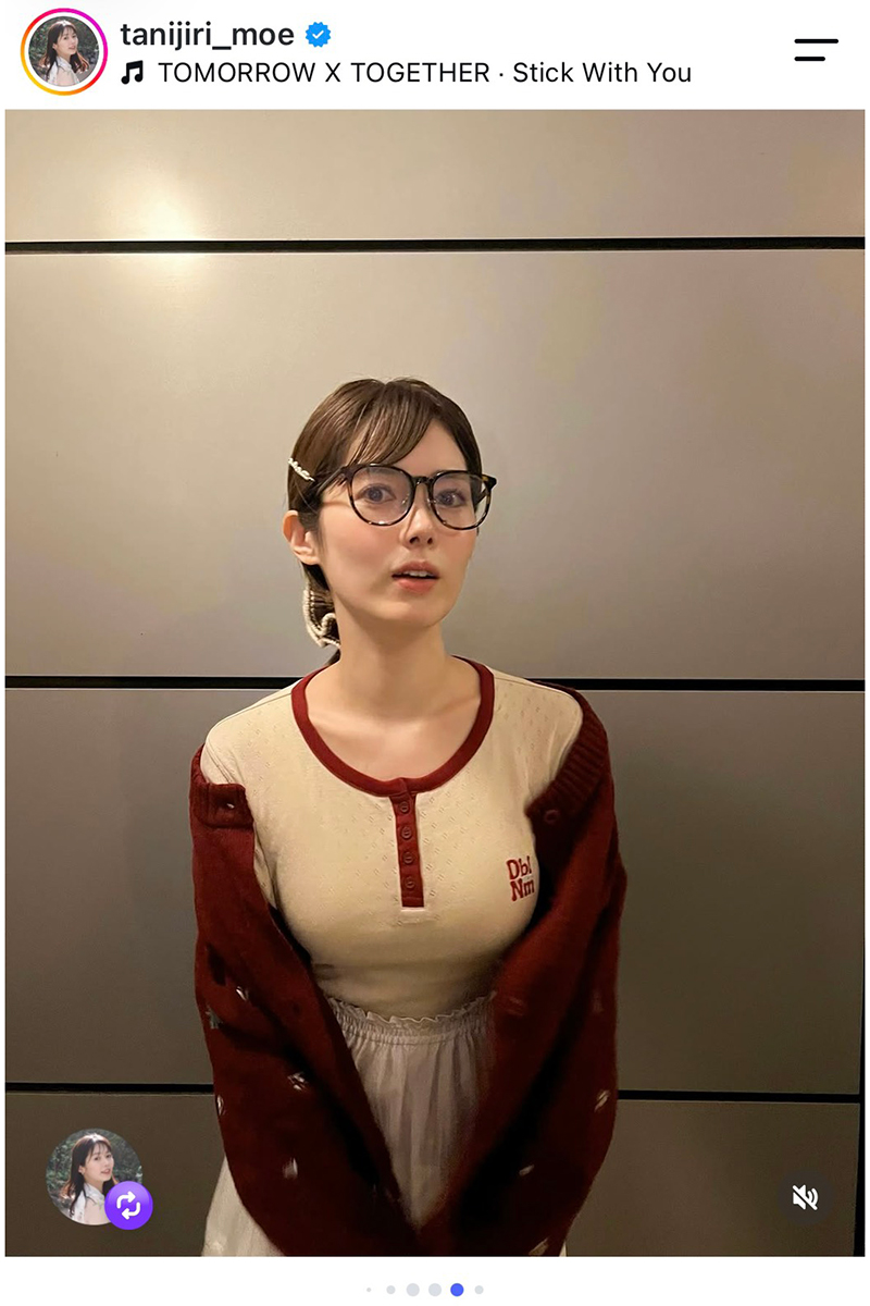 谷尻萌アナウンサー【写真：インスタグラム（＠tanijiri_moe）より】