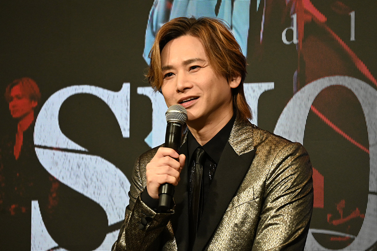 『Endless SHOCK Memories -CONTINUE-』製作発表に出席した堂本光一【写真：ENCOUNT編集部】