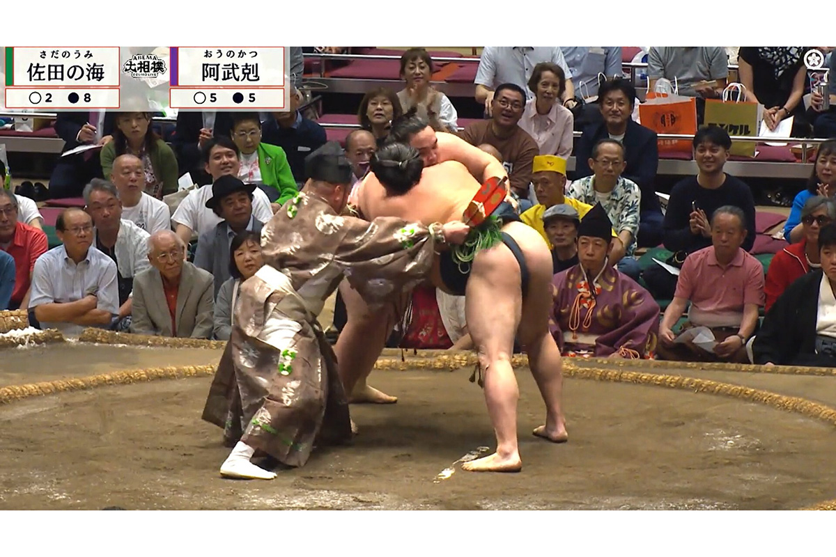 大相撲9月場所が開催中【写真：(C)AbemaTV,Inc.】