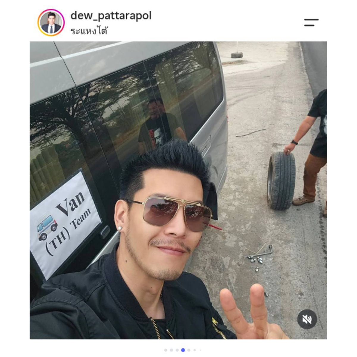 パッタラポン・カンタポジの実際の投稿【写真:インスタグラム(@dew_pattarapol)より】