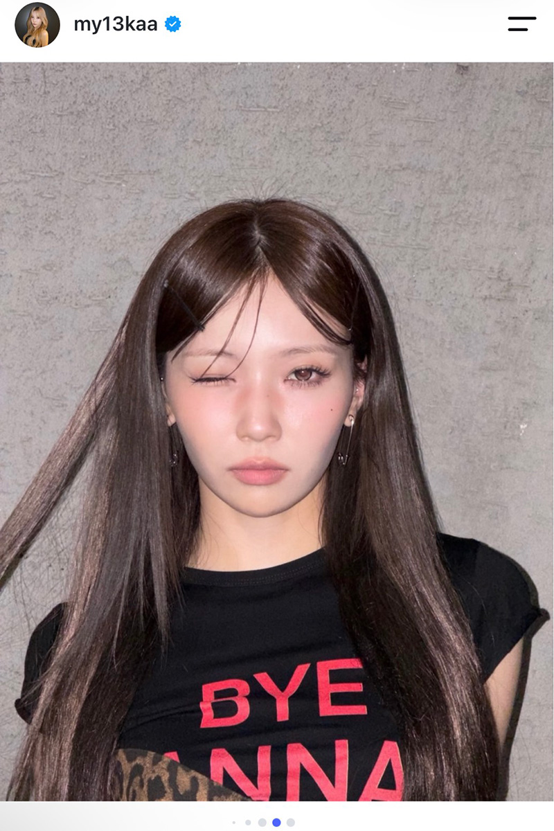 NiziUのMAYUKA【写真:インスタグラム(@my13kaa)より】