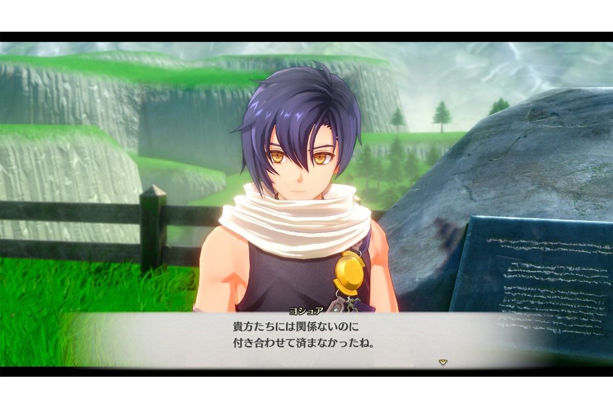 『空の軌跡 the 1st』の穏やかな雰囲気とは異なるヨシュア【画像：KISEKI SERIES (C) Nihon Falcom Corporation. All rights reserved.】