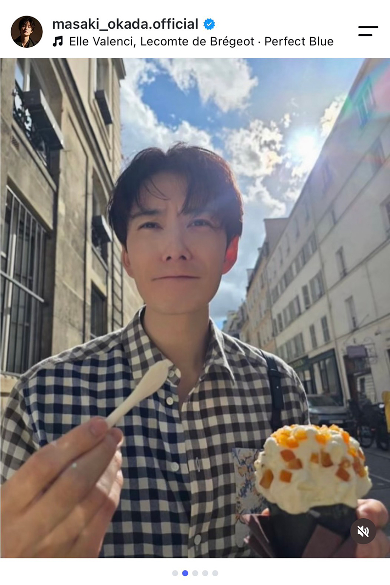 岡田将生【写真：インスタグラム（＠masaki_okada.official）より】